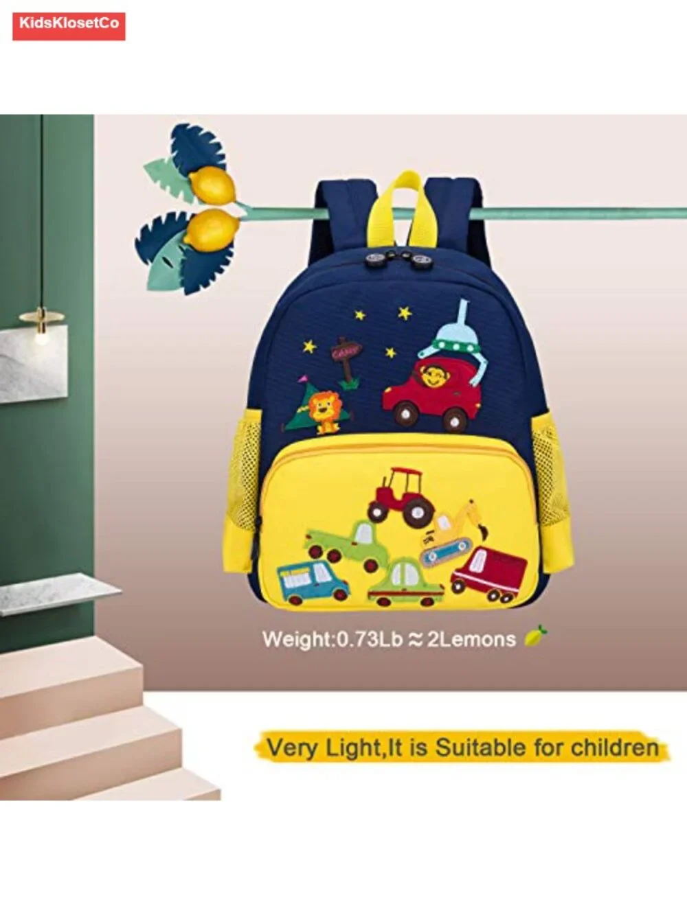 3D Cartoon Animal Backpack for Kids, Waterproof Lightweight Daypack, Preschool